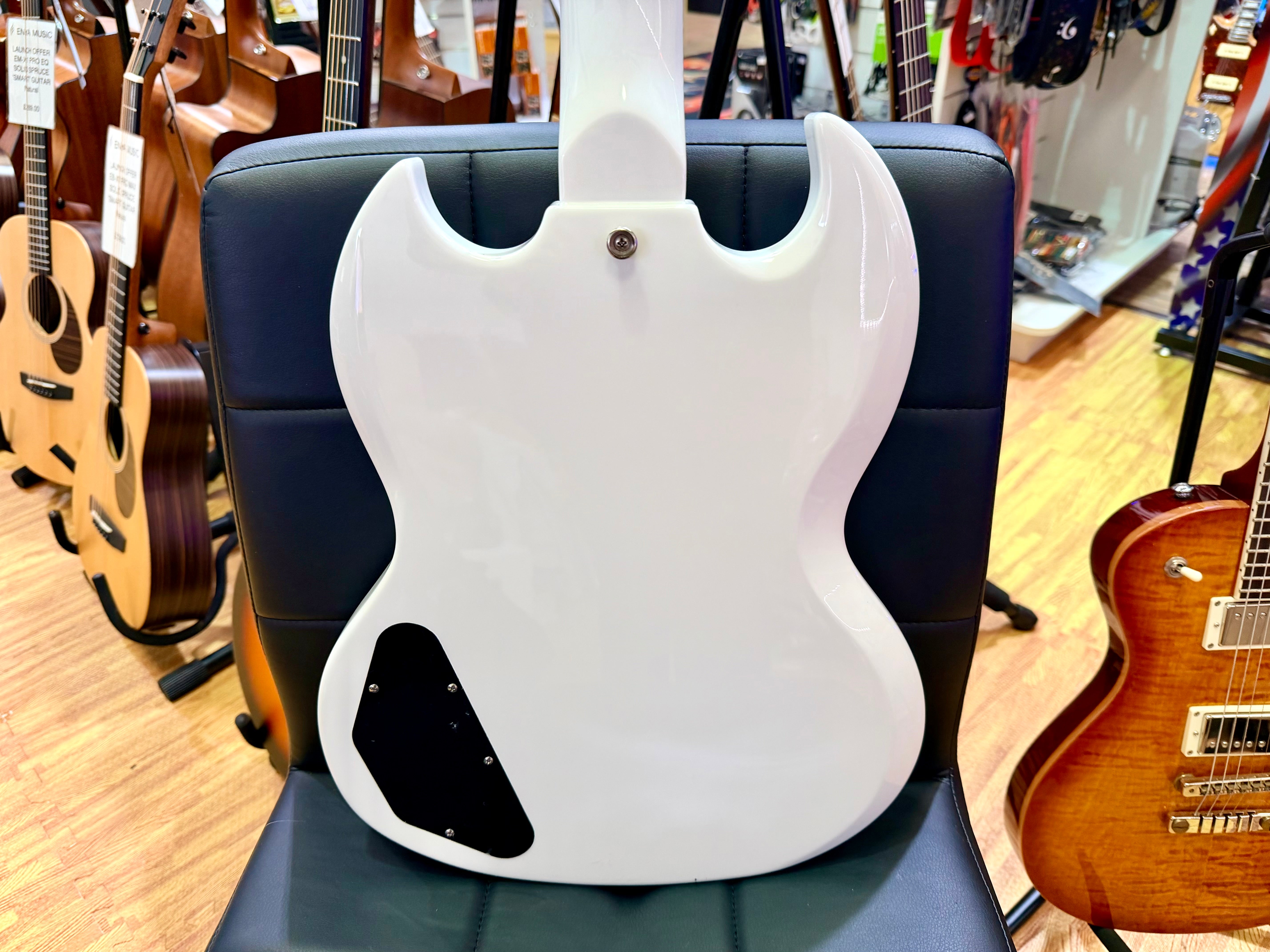🔥2023🔥 Burny RSG-60 ’63 Alpine White SG Electric Guitar~ Near Mint~ Fernandes!