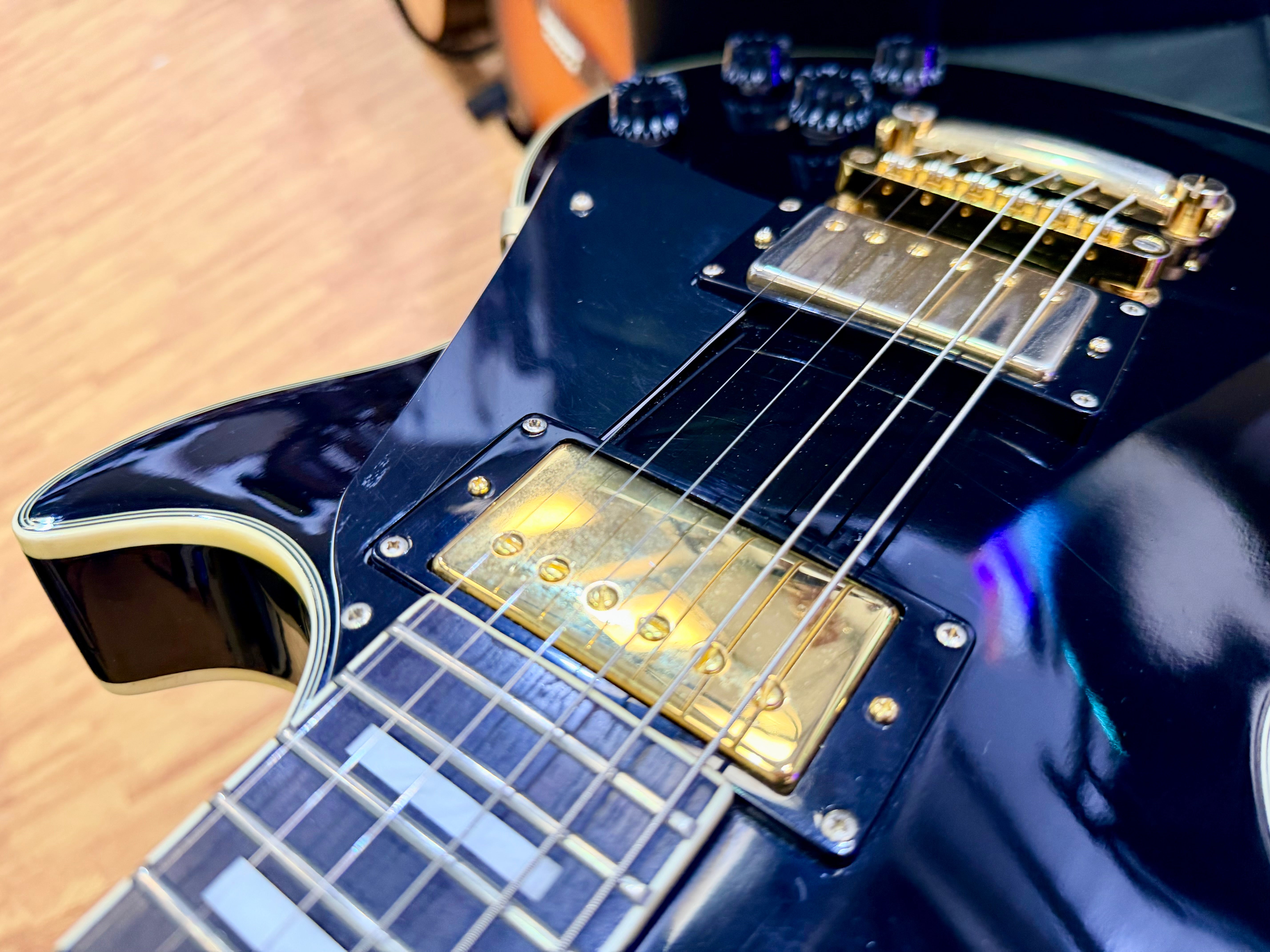 🔥RARE 1989🔥 Epiphone Les Paul Custom MIK First Year~ Open Book~ Korea~ Black!