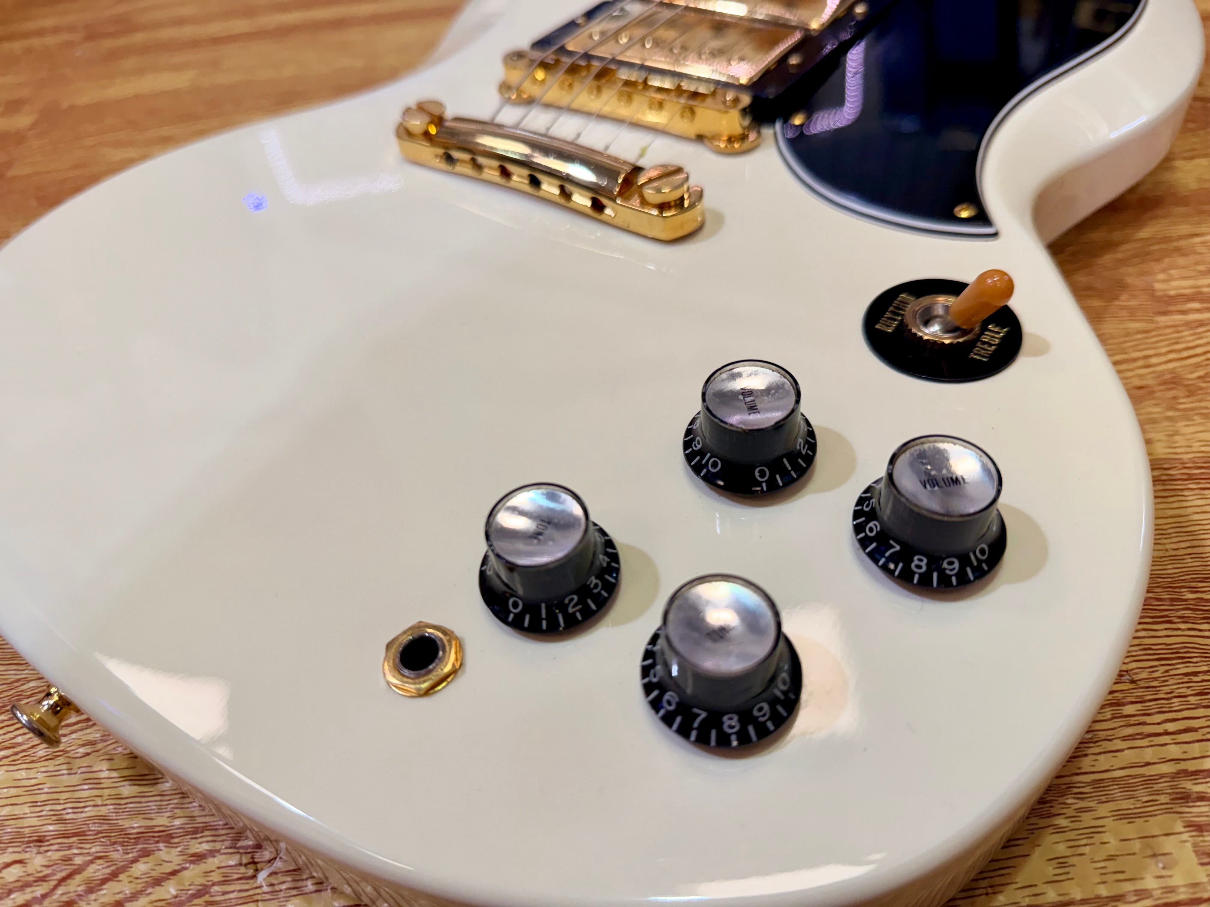 🇯🇵2004🇯🇵 Tokai Custom SG MIJ Japan 3 Pickup~ Alpine White & Gold Japanese!