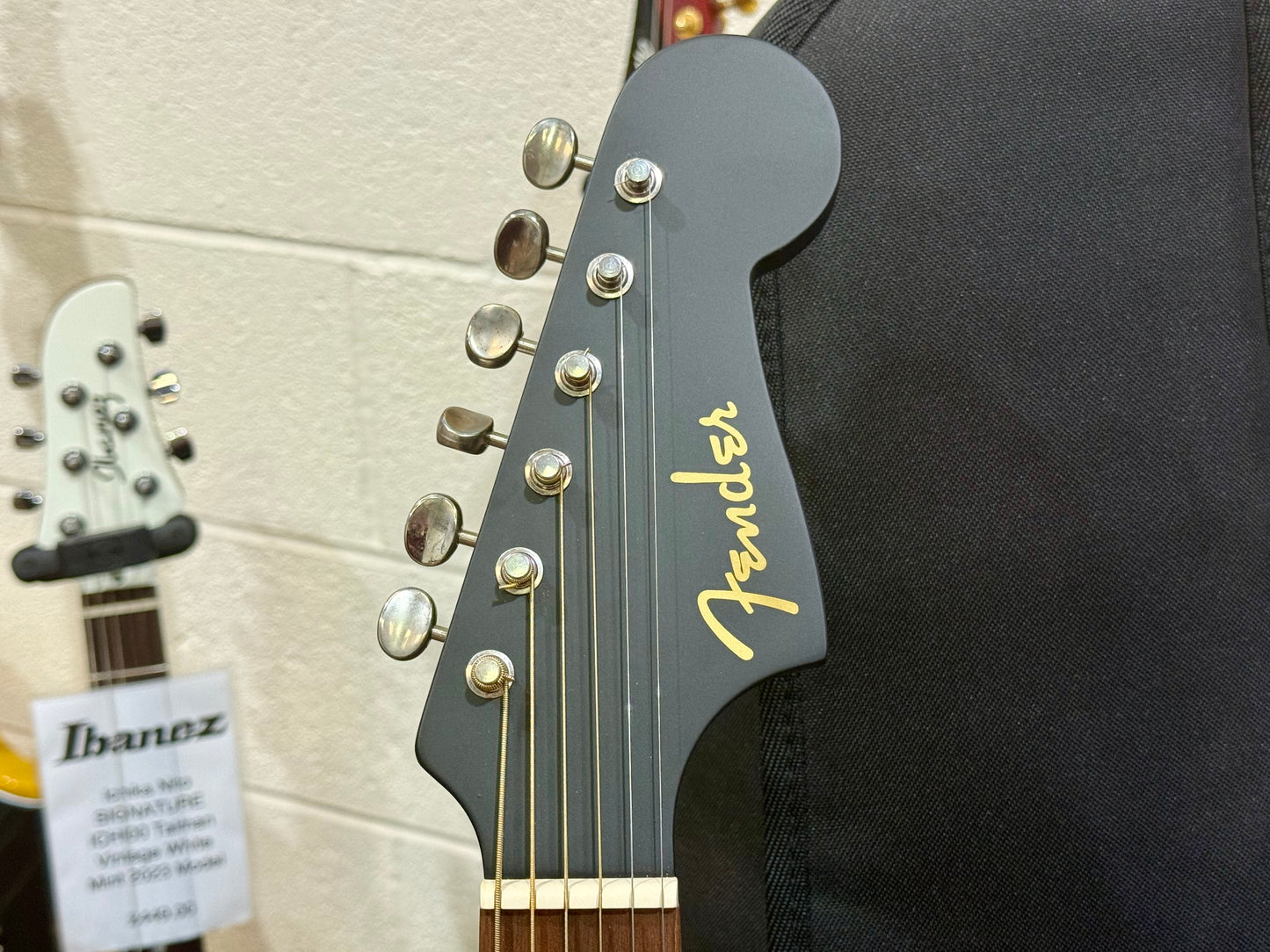 🔥MINT 2021🔥 Fender Joe Strummer Campfire Electro-Acoustic Guitar~ Matte Black!