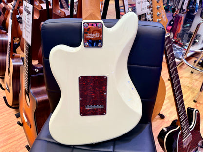 ⚡️NEW⚡️ JET JJ-300 P90 Olympic White Electric Guitar~ Roasted Maple Offset~ 2026