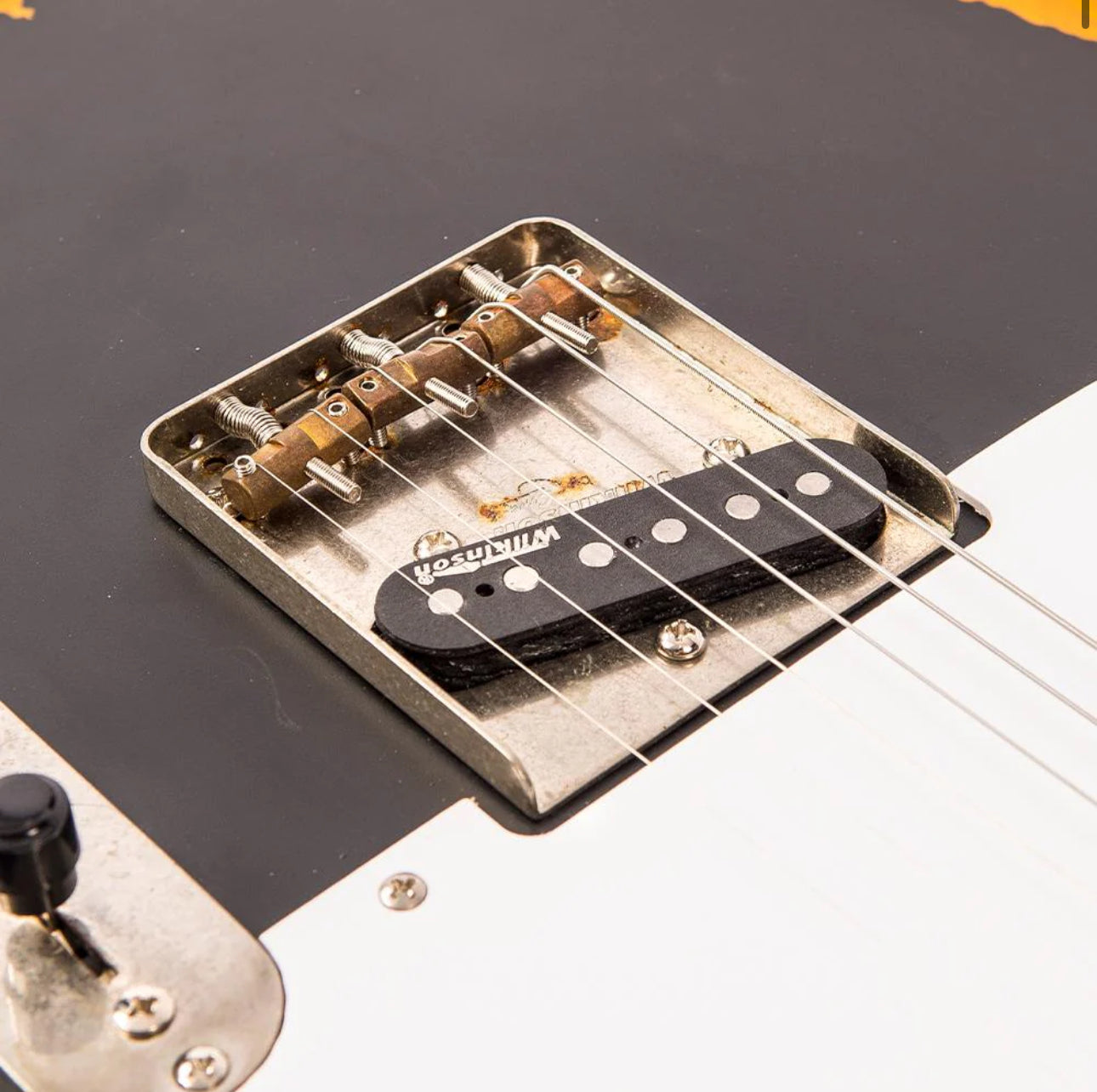 Vintage V62 ICON Telecaster Electric Guitar ~ Distressed Black