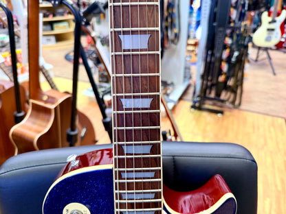 ✨RARE✨ 1997 Epiphone Les Paul~ Limited Edition Blue Sparkle~ Korea Bigsby Trem!