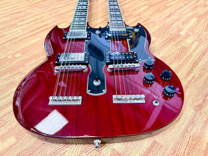 ⚡️RARE⚡️ Epiphone G-1275 Double Neck Cherry~ 2014 Limited Edition 6/12 String!