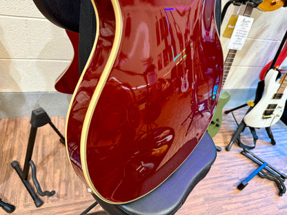 🌟MINT🌟 D’Angelico Excel Series DC Tour Hollowbody Centre Block~ Solid Wine Red