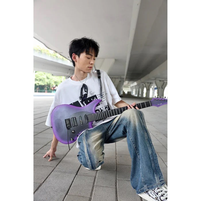 Enya Inspire Electric Smart Guitar in Royal Purple