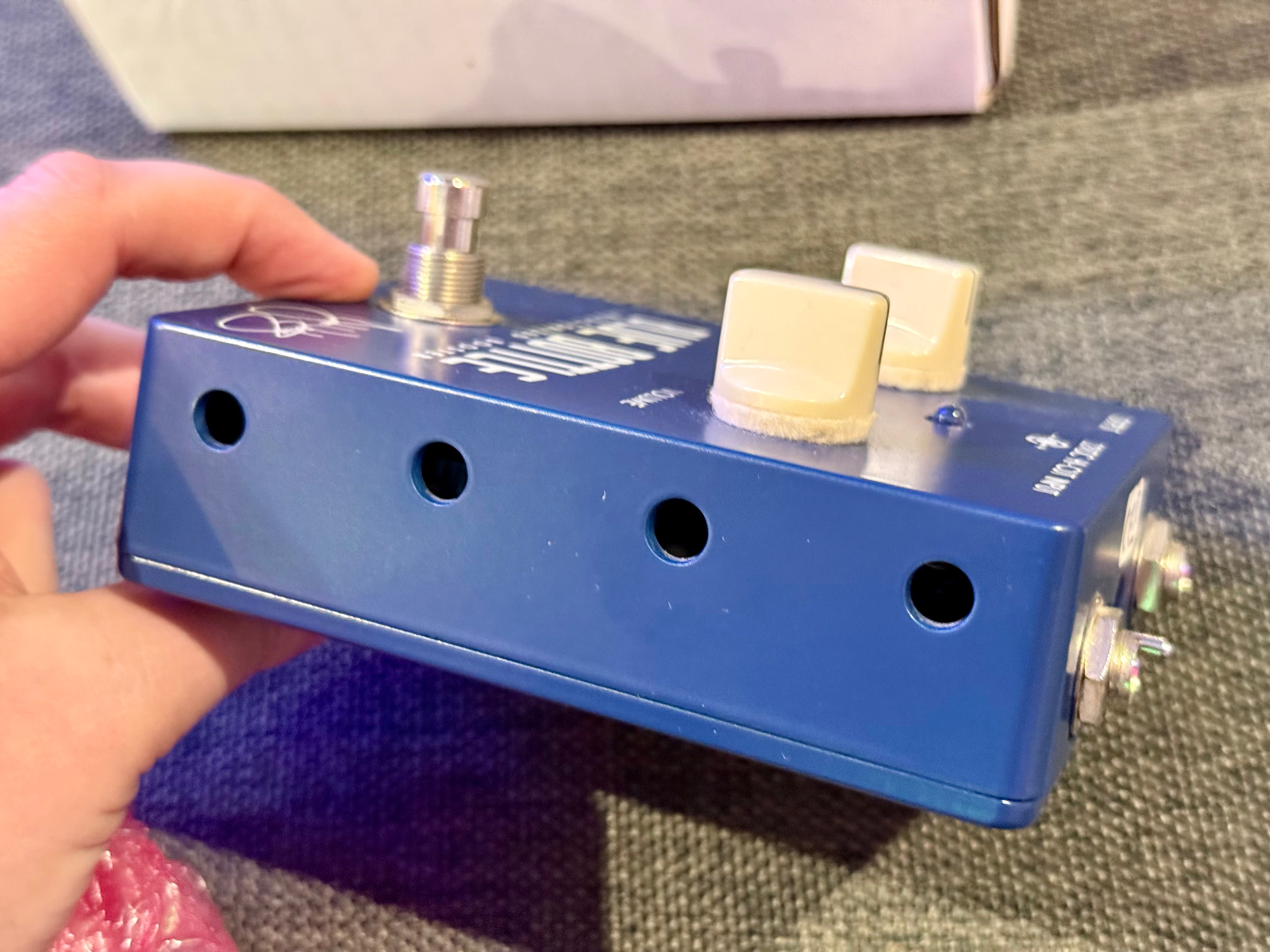 🎸MINT🎸 Effectrode Blue Bottle Inductorized Booster Pedal~ Valve Guitar Effects