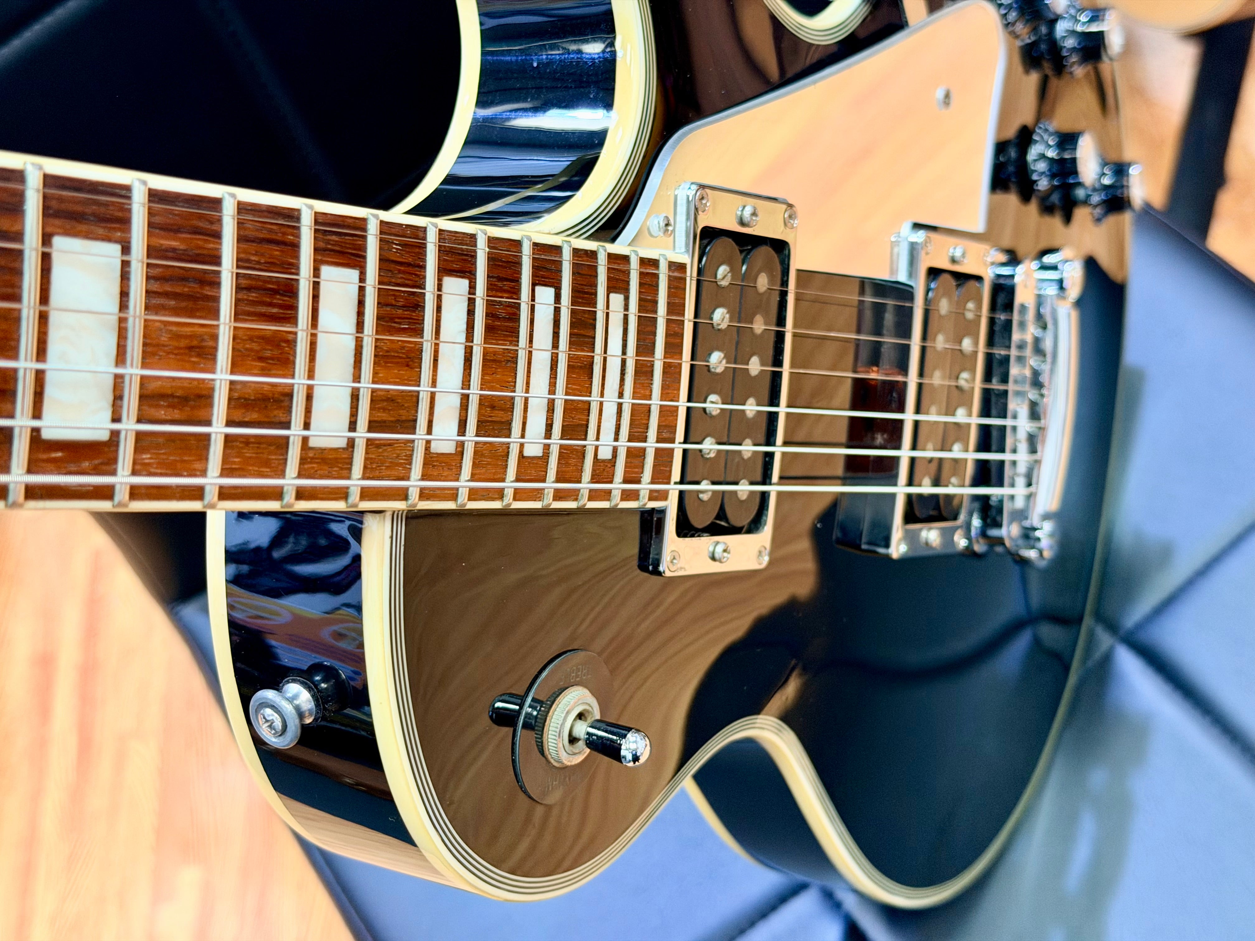 🔥2008🔥 Burny RLC-50JS John Sykes Les Paul Custom~ Black~ Japan Market Import!