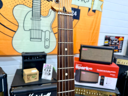 🔥2012🔥 Fender Blacktop Telecaster Baritone~ Ghost Silver HSS~ Mexican MIM Tele