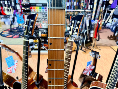 Spira Guitars T-450 TDB~ Trans Blue Flame Maple~ Villain Custom Humbuckers~ NEW