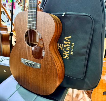 2024 Sigma S000M-15E All-Solid Mahogany Electro-Acoustic Guitar~ With Gig Bag