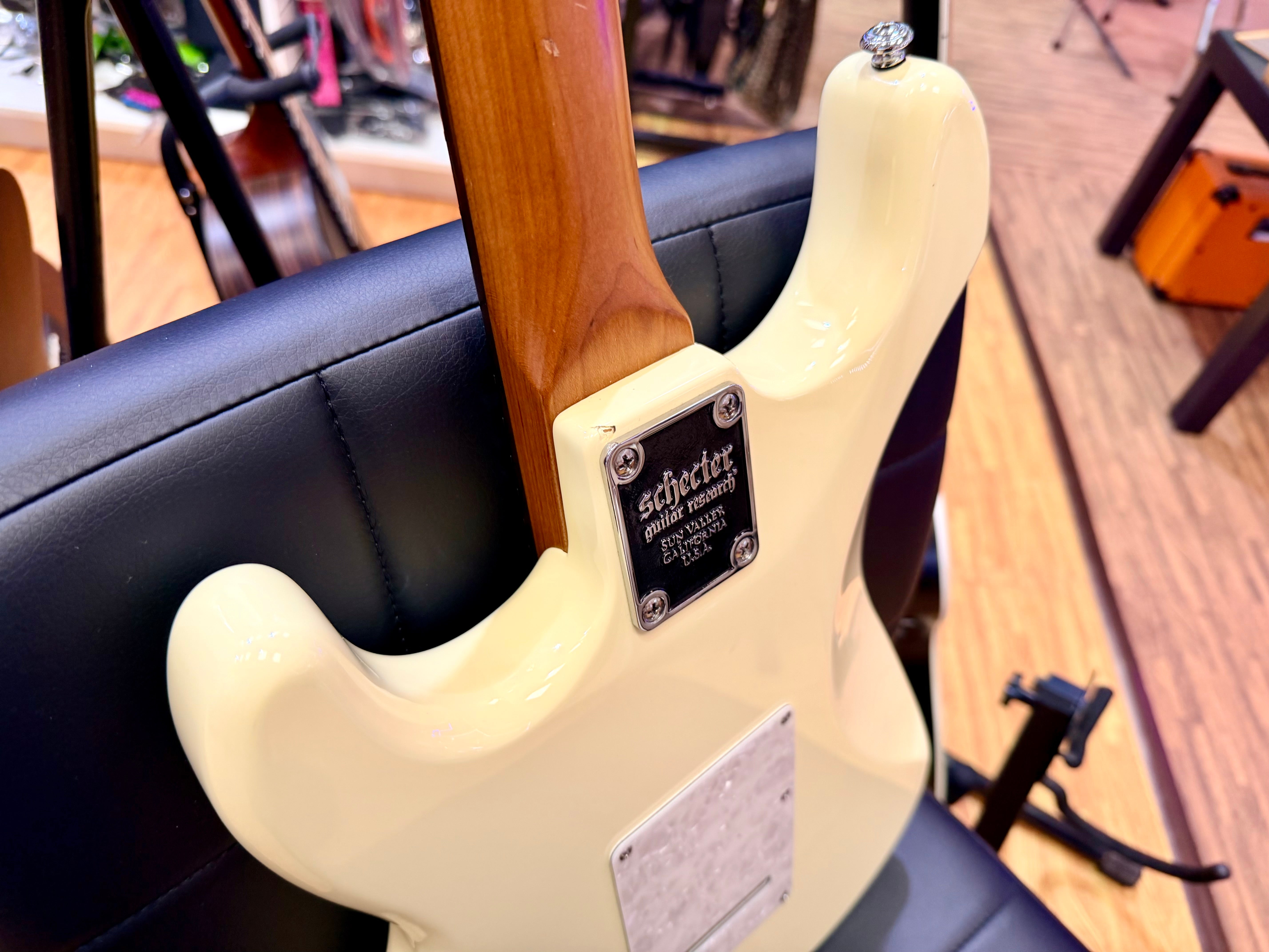 🔥2022🔥 Schecter Jack Fowler Traditional Signature~ Ivory~ USA Pasadena Pickups