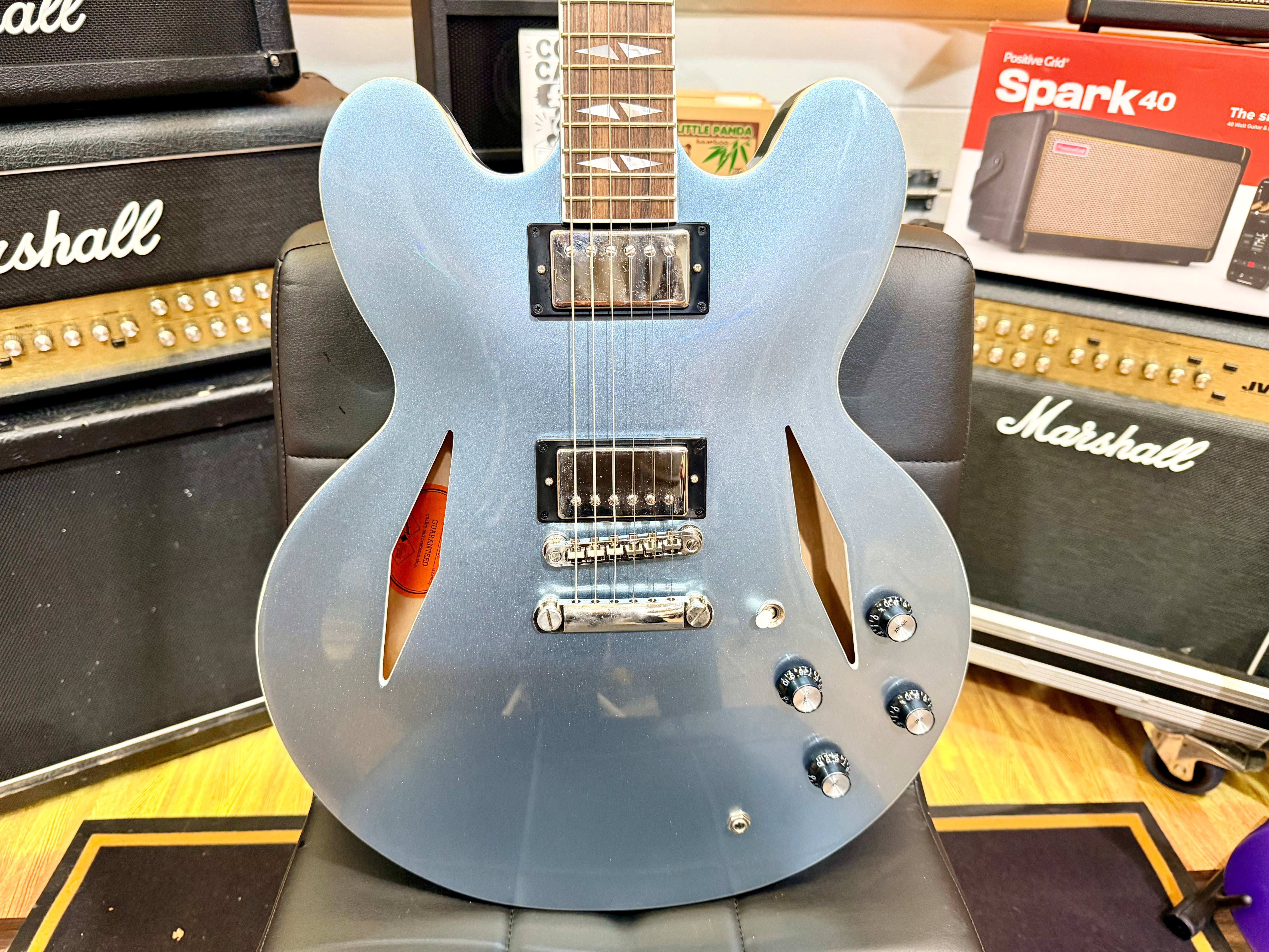 ⚡️2024⚡️ Epiphone Artist Dave Grohl DG-335~ By Gibson Custom~ Pelham Blue!