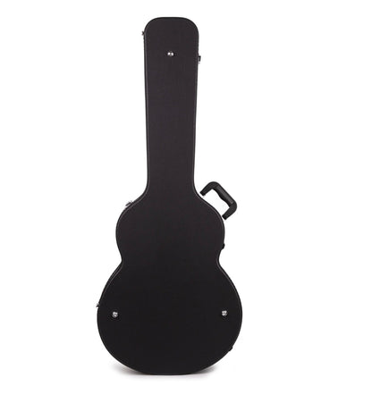Deluxe Arch Top Wood Case Semi-Acoustic 335 Style Guitars- Black