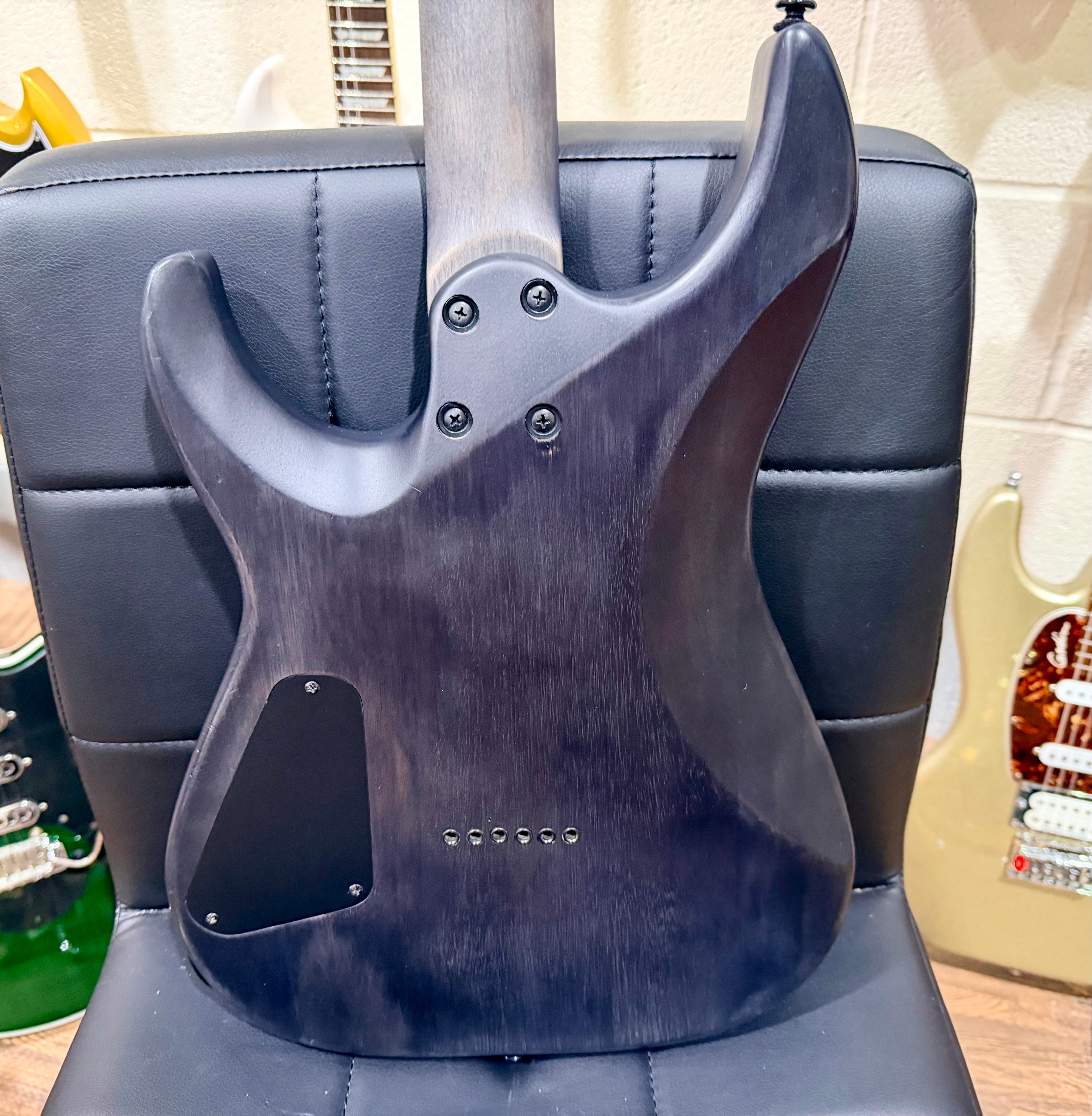 🔥2023🔥 Schecter Omen Elite 6 ~ See-Thru Black Burst~ Poplar Burl Top!