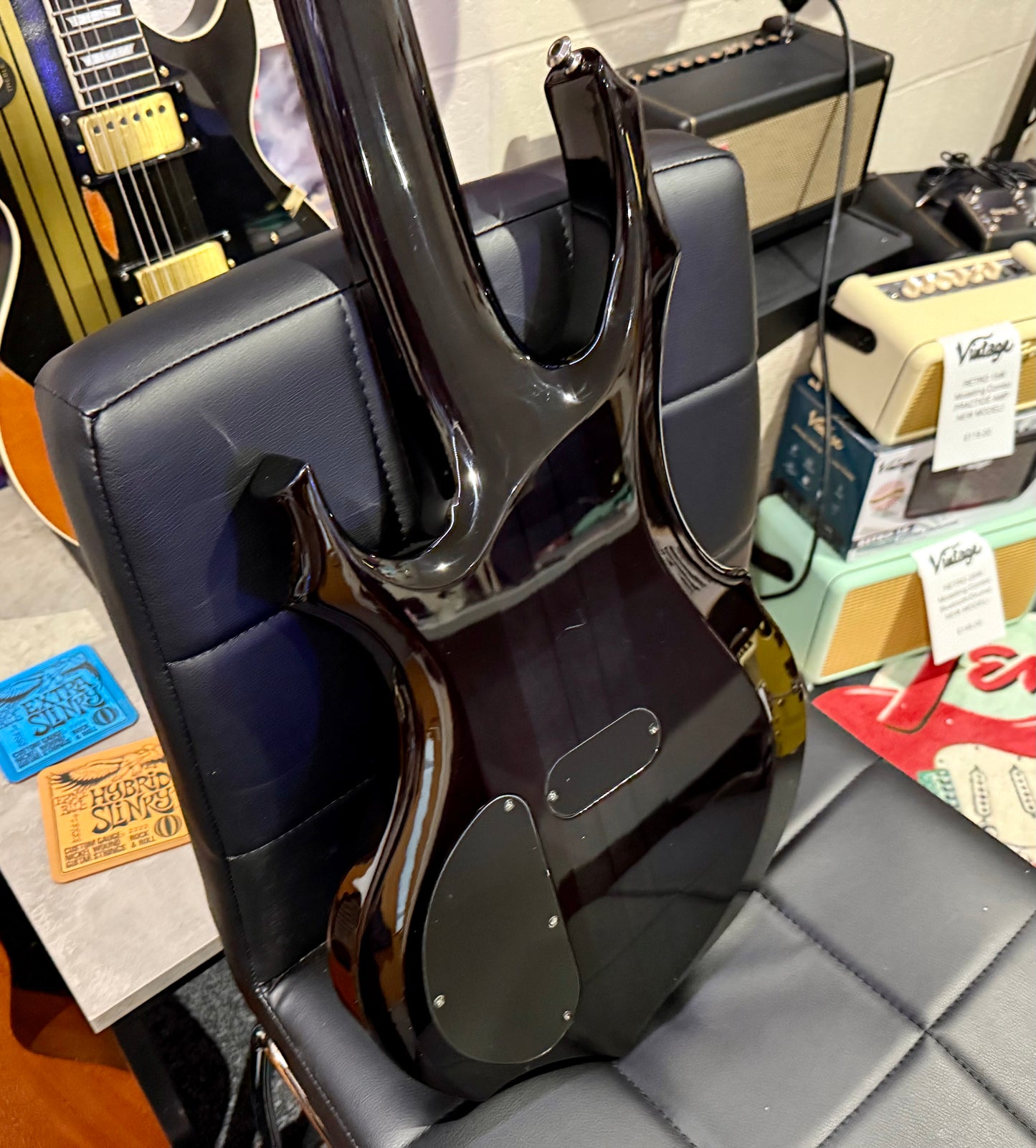 🔥5 STRING BASS🔥 ESP Ltd F-415FM~ See Thru Black~ EMG Pickups~ Electric Bass!