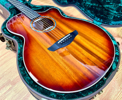 Faith Blood Moon Venus FVBMB All-Solid Trembesi Electro-Acoustic Guitar + Case