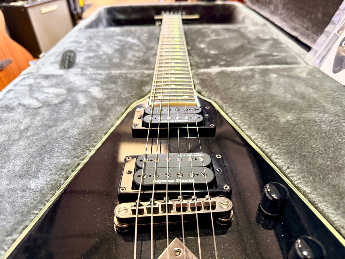 Epiphone Dave Mustaine Flying V Custom Black Metallic~ Seymour Duncan Signature