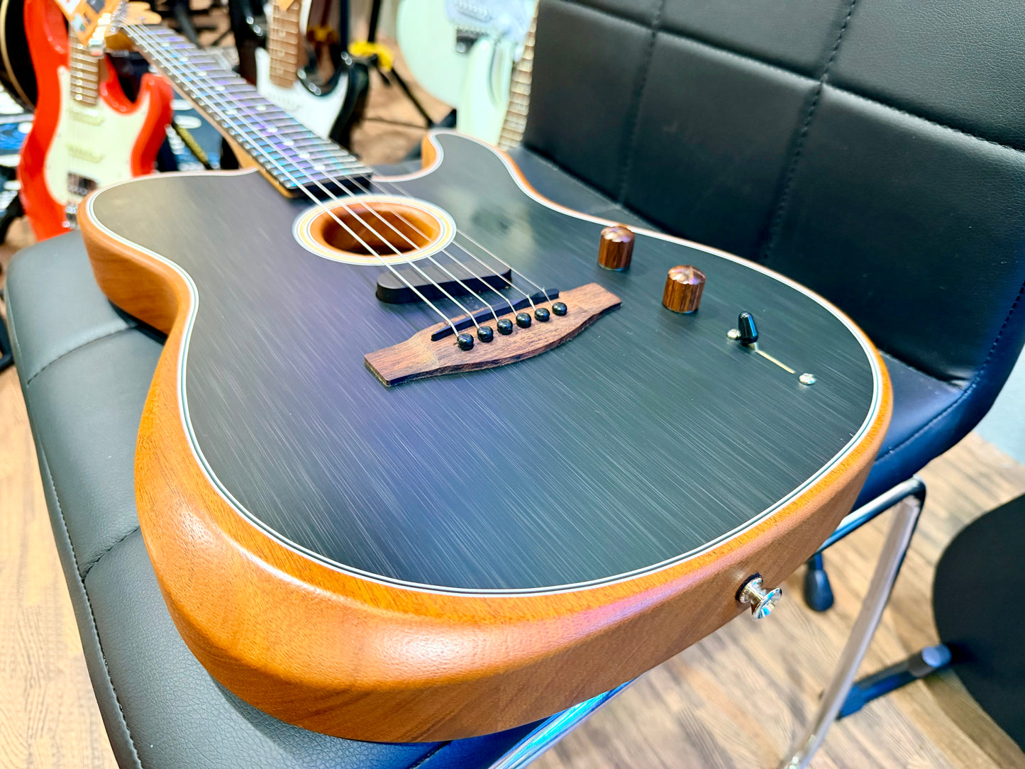 🔥2021🔥 Fender Player Acoustasonic Telecaster~ Brushed Black~ Mexican Tele!