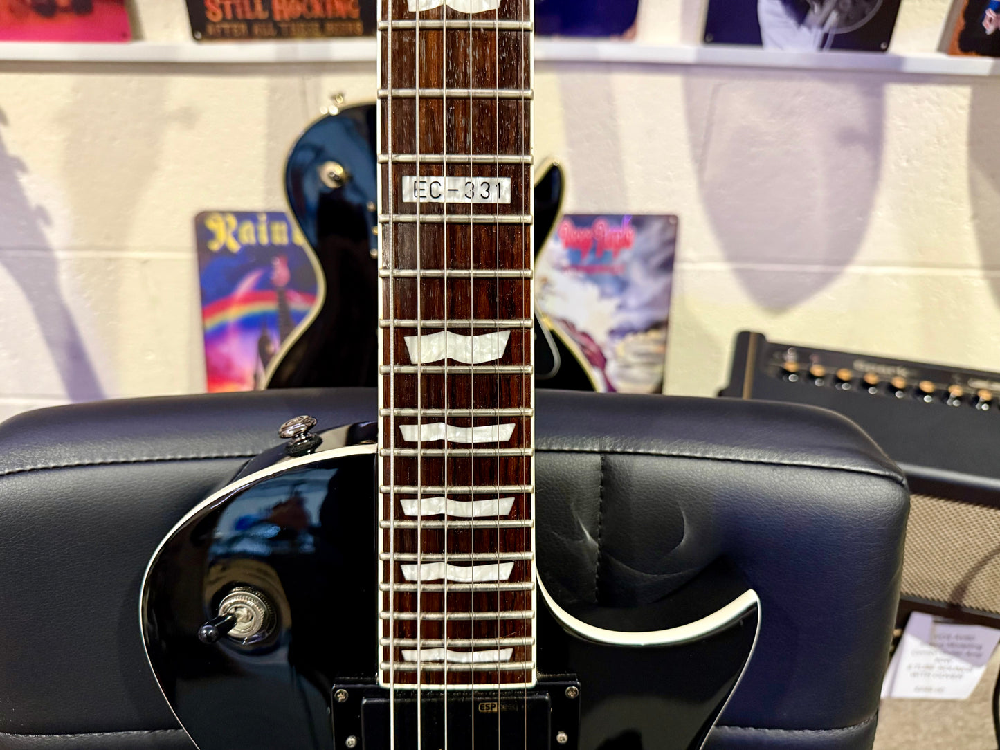 🔥ACTIVE PICKUPS🔥 ESP LTD EC-331 Electric Guitar~ Gloss Black~ Set Neck!