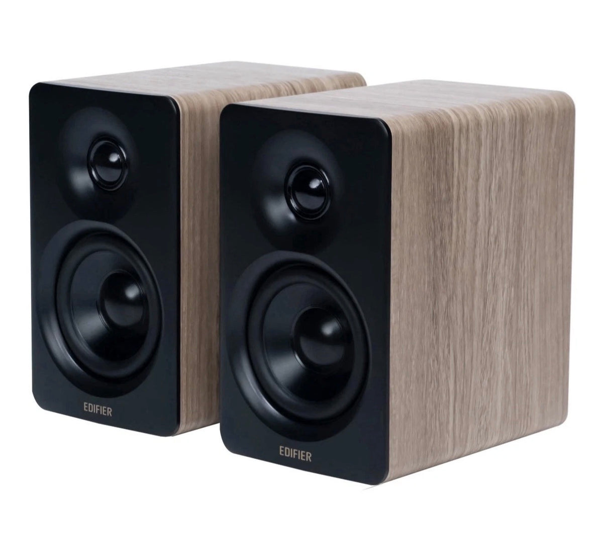 Edifier M60 Hi-Res Oak Active Bookshelf BT Studio Speakers/Monitors with Stands