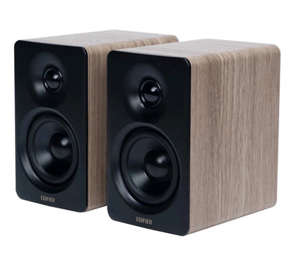 Edifier M60 Hi-Res Oak Active Bookshelf BT Studio Speakers/Monitors with Stands