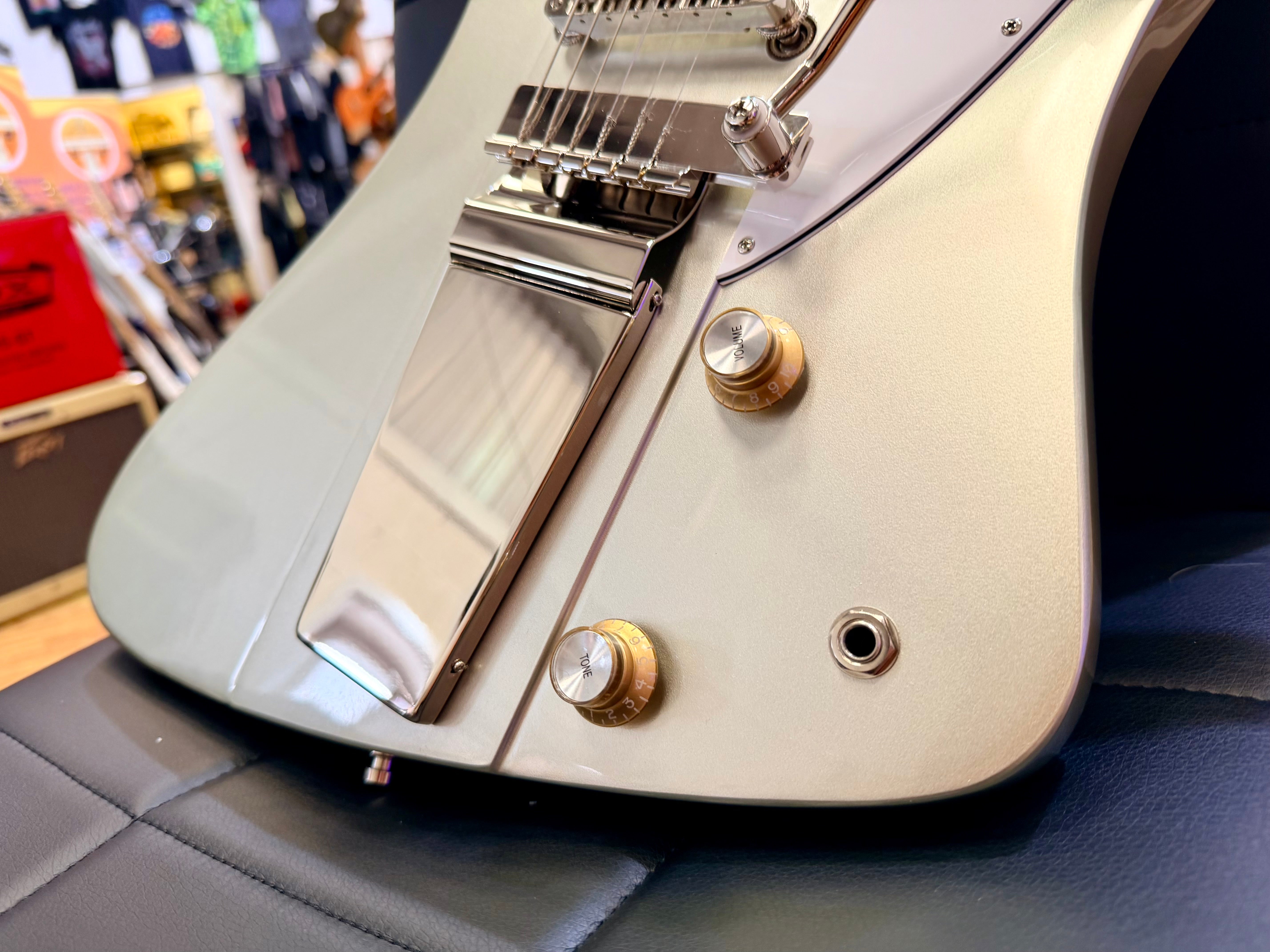 ✨2024✨ Epiphone Inspired By Gibson Custom 1963 Firebird I Silver Mist~ Maestro