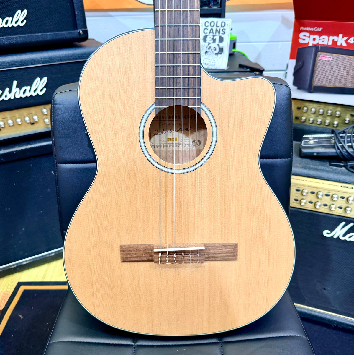 ✨EX-DEMO✨ Santos Martinez SM440TS Thin Body Electro Classical Nylon Guitar!