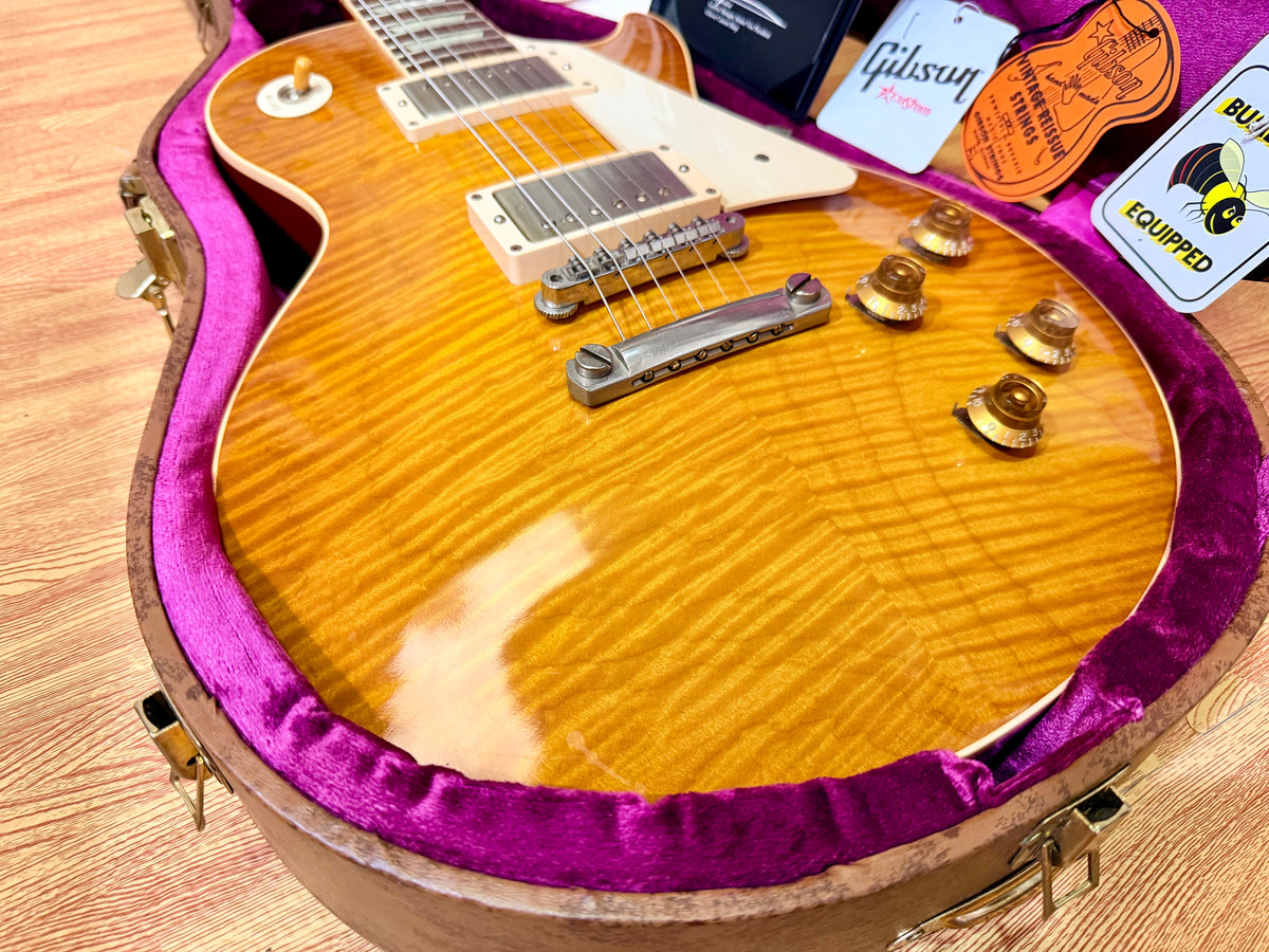 2012 Gibson Custom Shop 1959 Les Paul Standard R9 VOS~ Honey Burst~ Case & COA