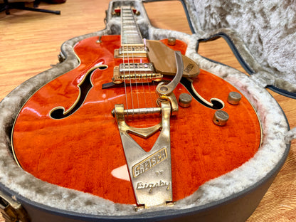✨1990✨ Gretsch 6120 Nashville Western Orange MIJ Terada~ Bigsby~ Japan + Case!