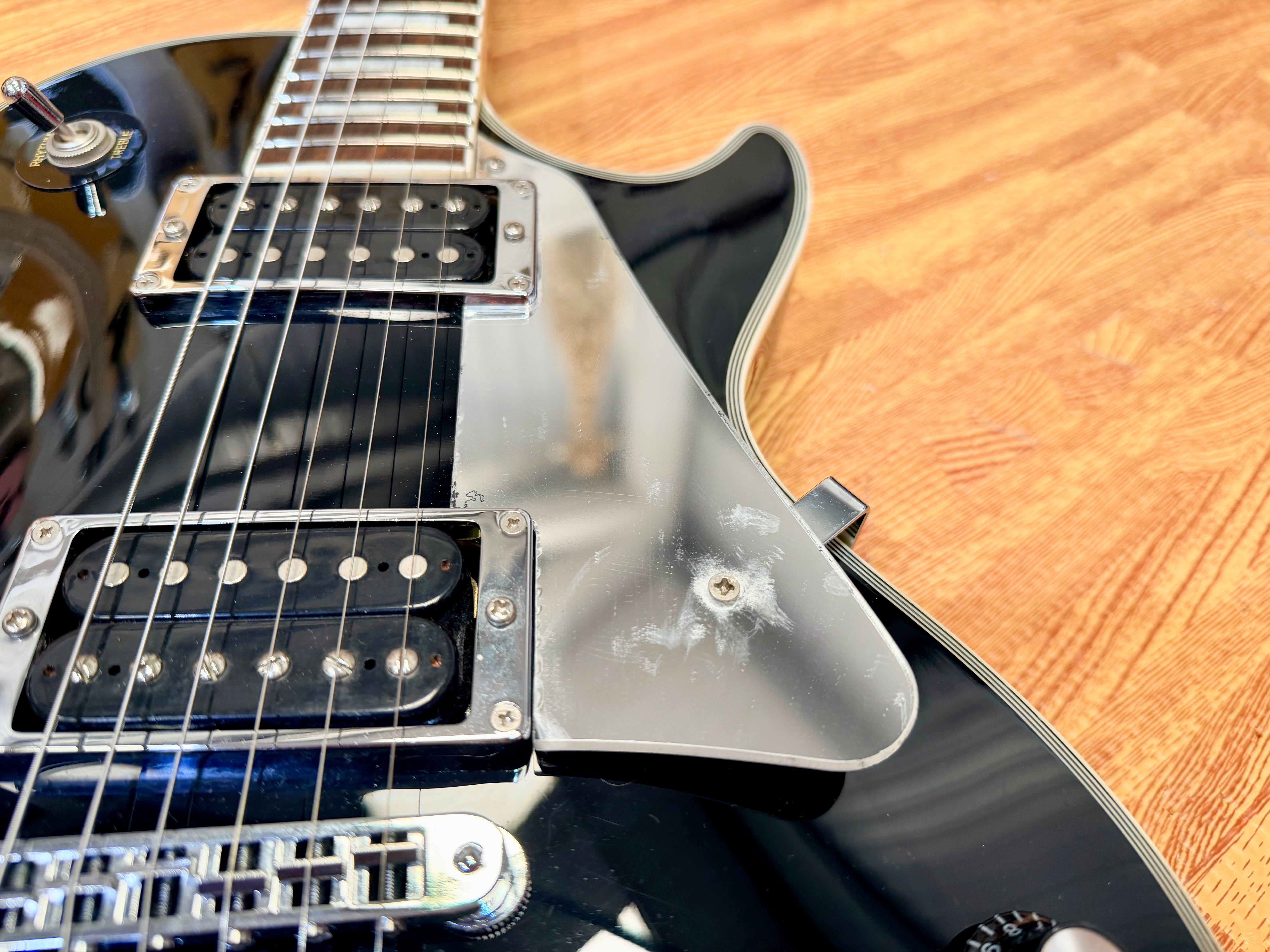🔥2005🔥 Burny RLC-55JS John Sykes Les Paul Custom Signature Black~ Japan Import