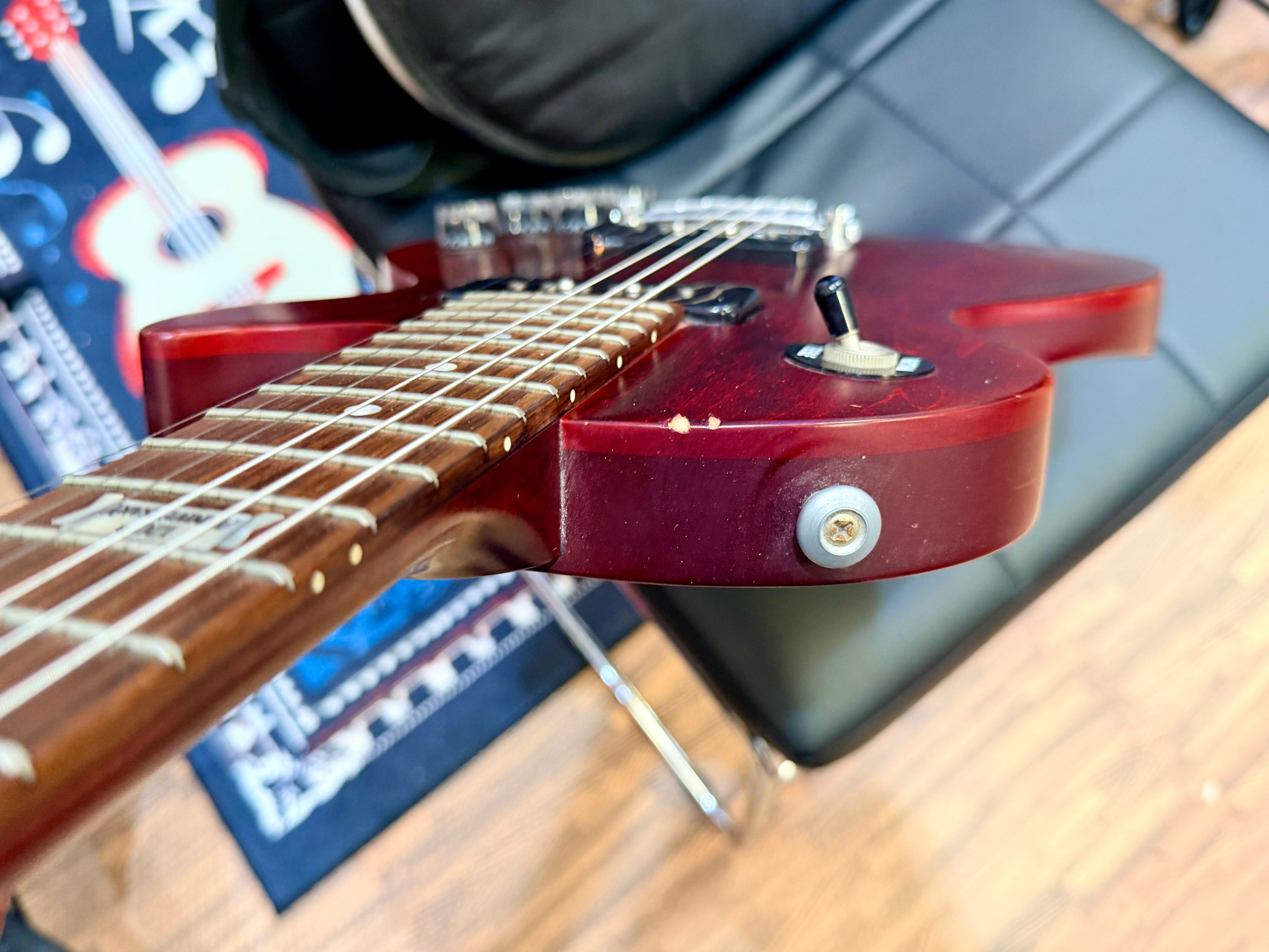 🔥2014🔥 Gibson Les Paul Melody Maker 120th Anniversary~ Worn Cherry~ P90s + Bag