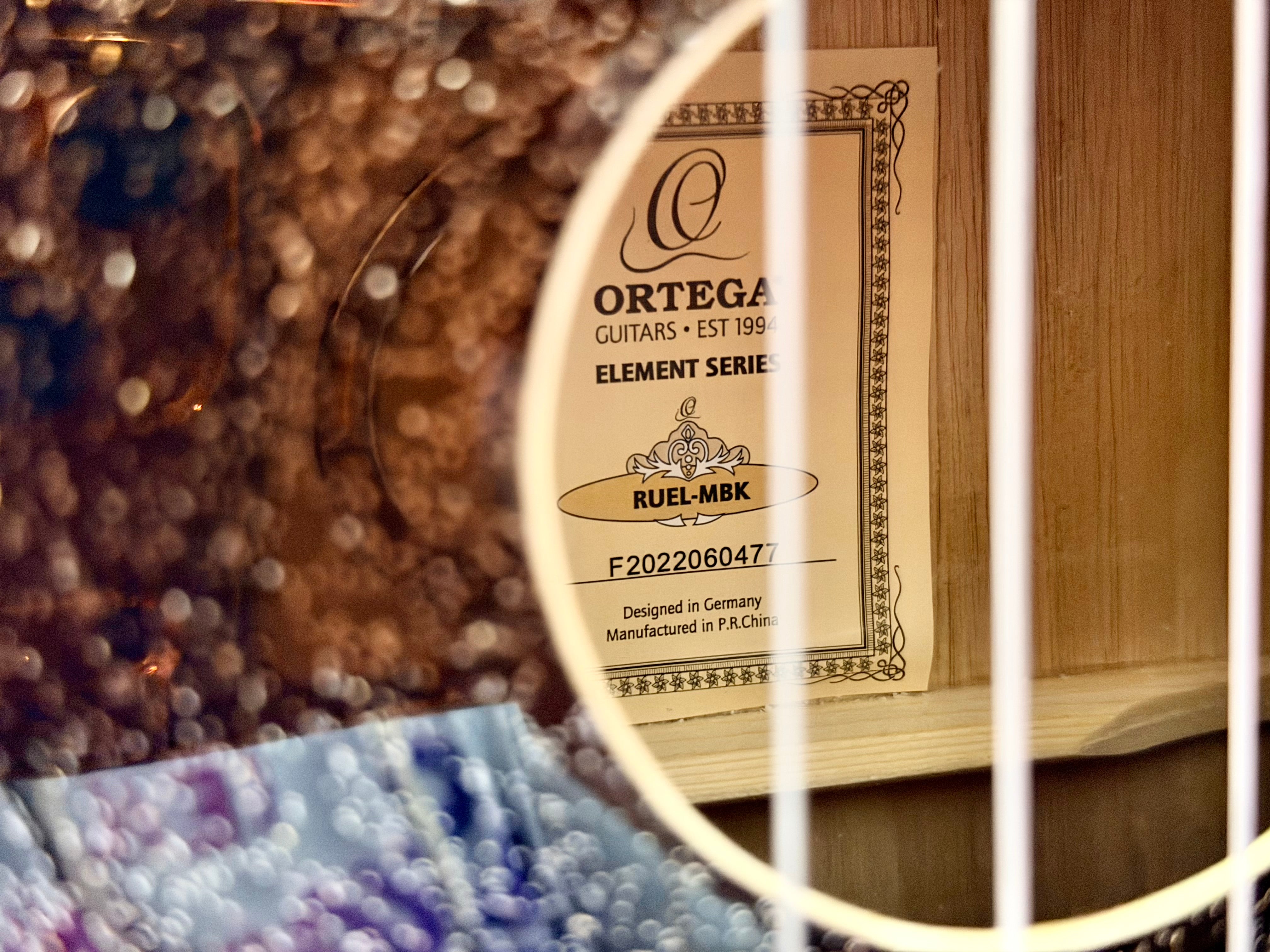 🔥NEW 2025🔥 Ortega Concert Ukulele~ Element Series Metallic Black Sparkle~ Gig Bag