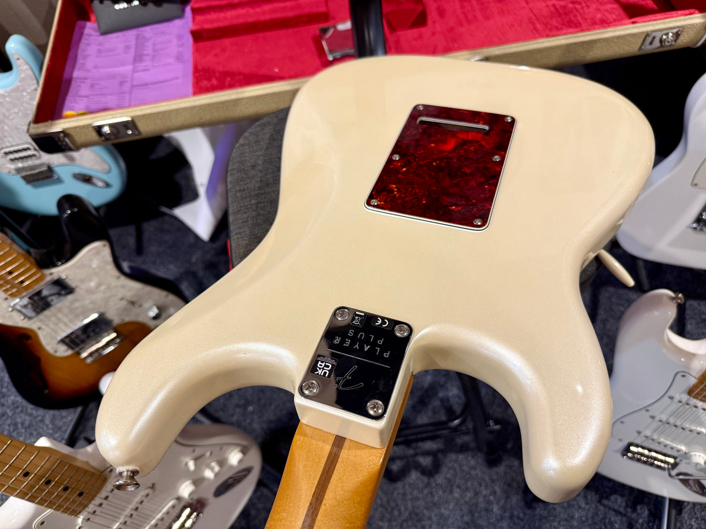 🌟2022🌟 Fender Player Plus Stratocaster~ Olympic Pearl White~ MIM~ Push/Pull!