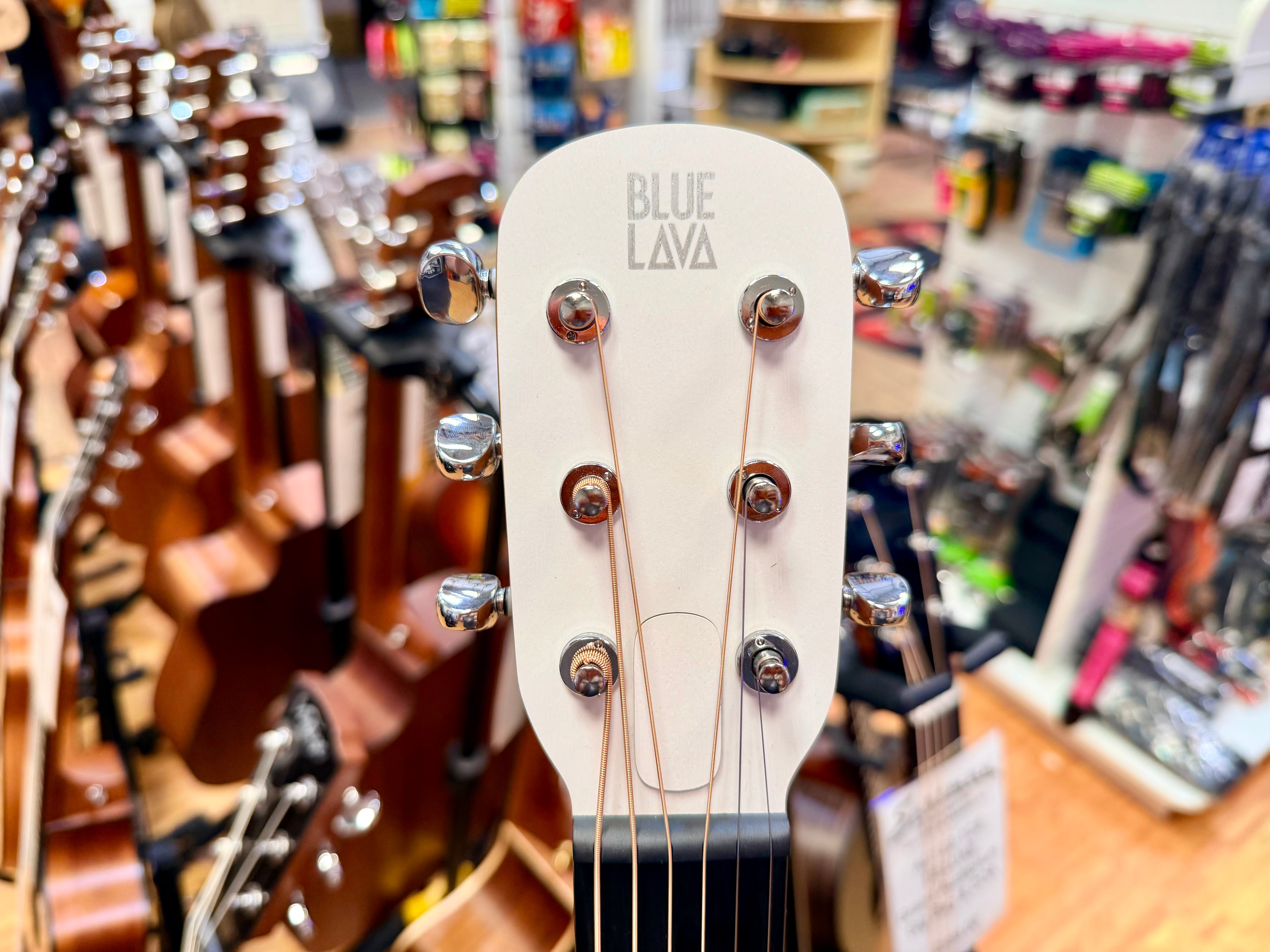 🔥MINT🔥 LAVA Music Blue Lava Original 36” Acoustic Travel Guitar + Lite Bag!