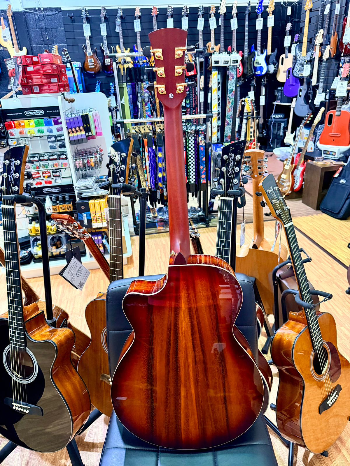 Faith Blood Moon Venus FVBMB All-Solid Trembesi Electro-Acoustic Guitar + Case