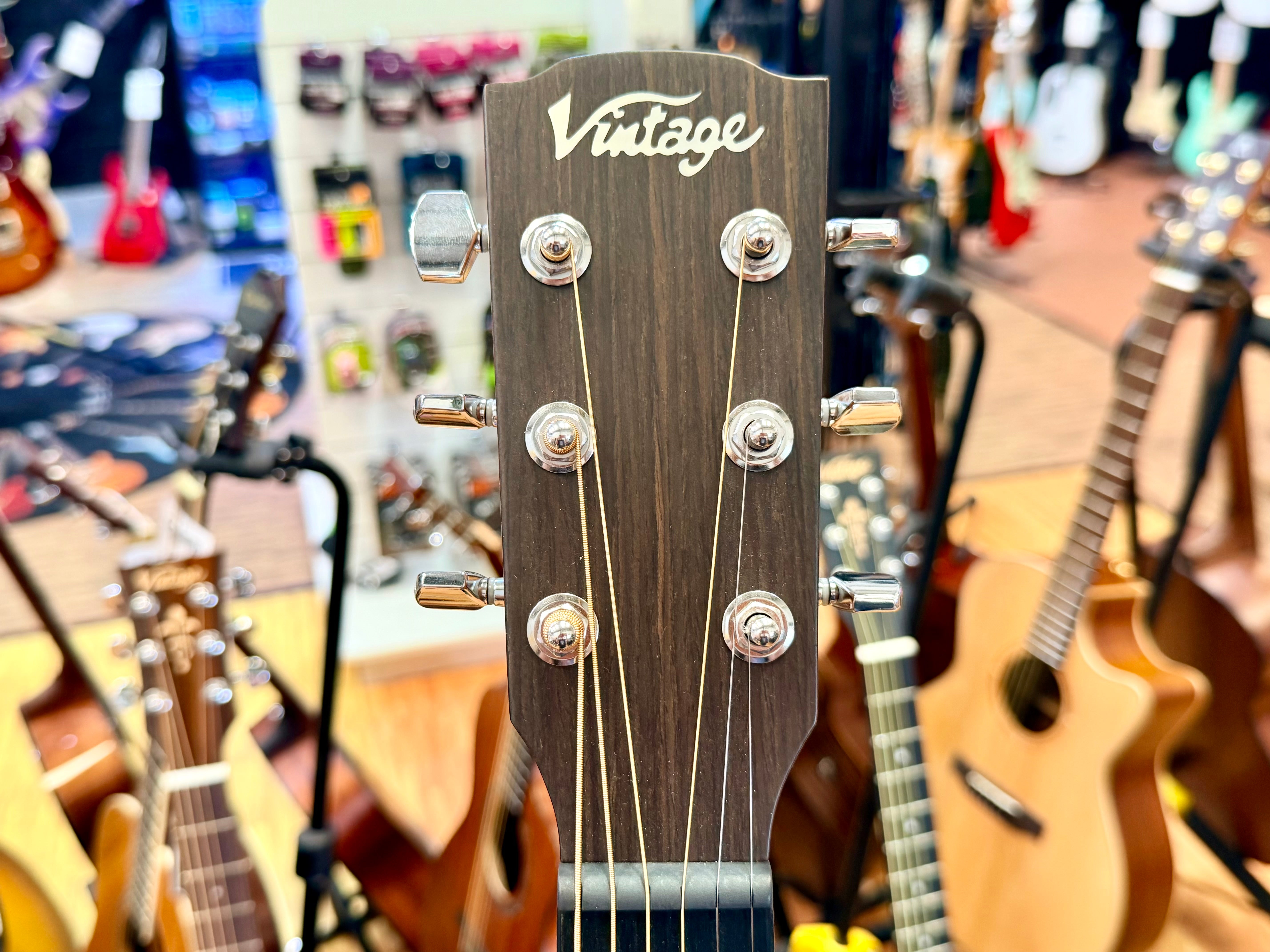 🪵NEW🪵 Vintage VE660MM Mahogany Series Electro Acoustic Guitar~ Dreadnought!