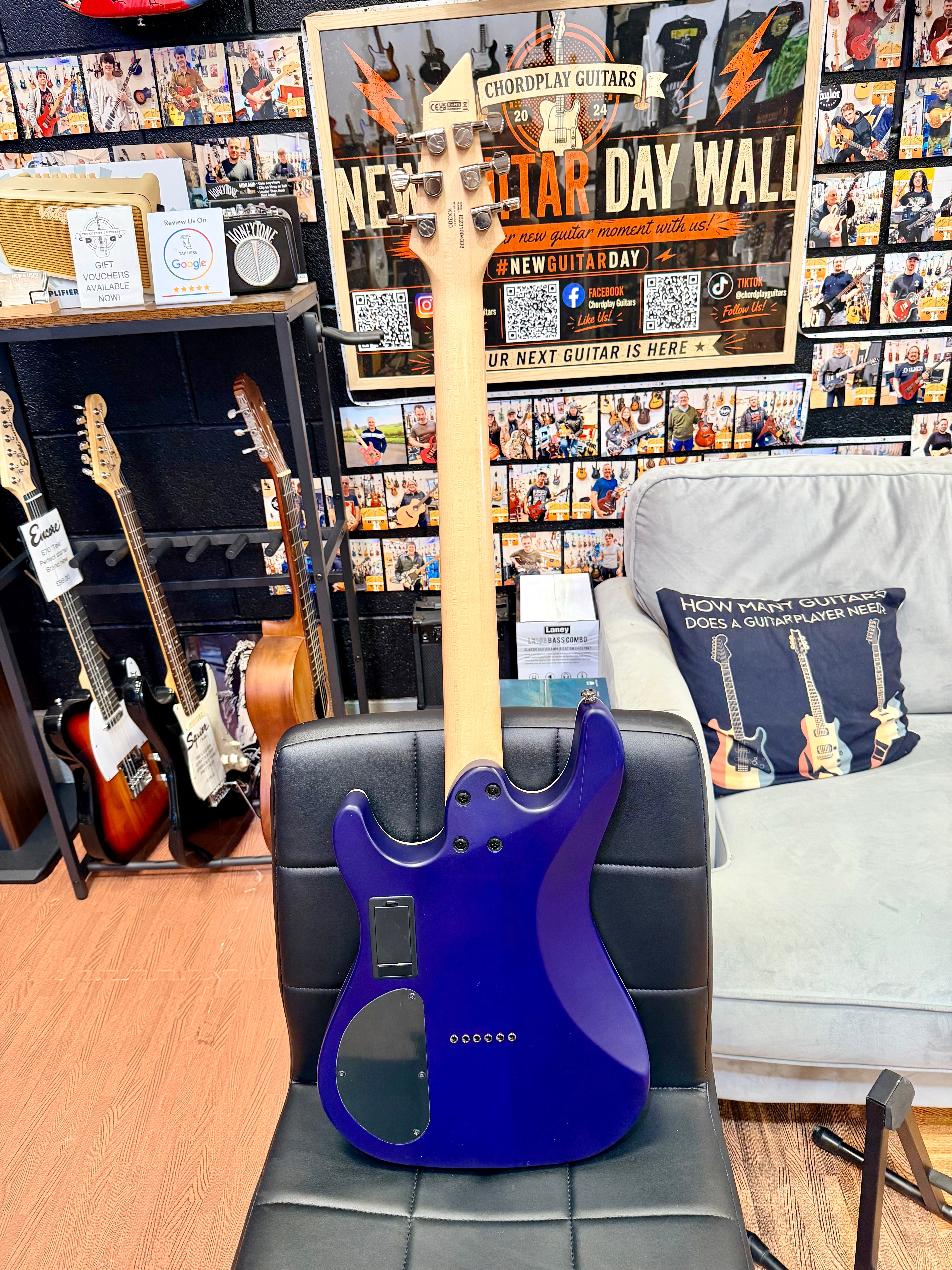 🔥 2023 🔥 Cort KX300 Electric Guitar~ Open Pore Cobalt Blue Burst~ EMG Pickups!