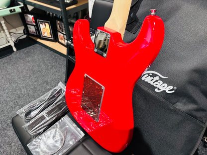 🌟NEW🌟 Vintage V60 Maple Coaster~ Electric Guitar Starter Pack Red~ Strat Style!