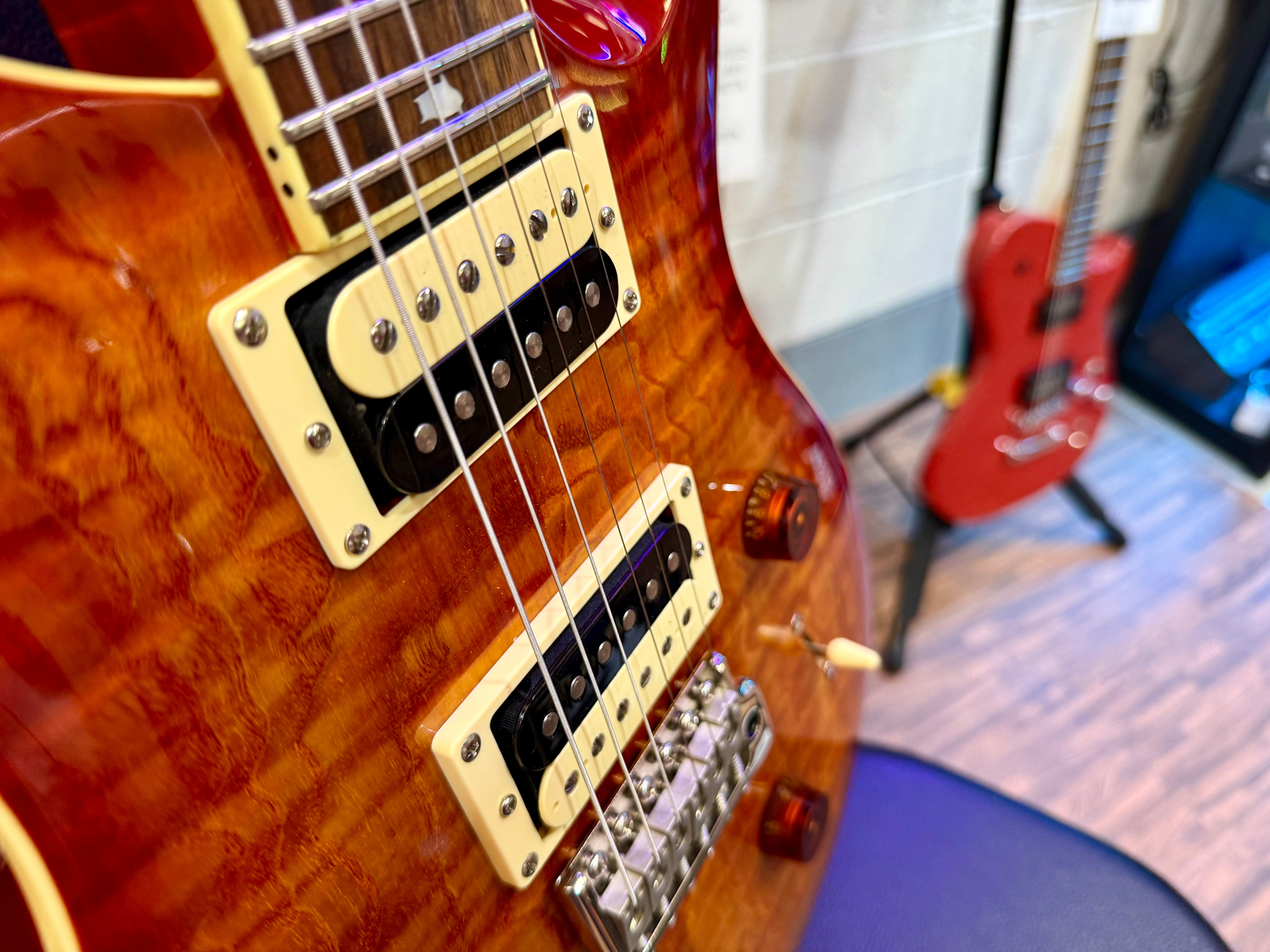 🔥LIMITED EDITION🔥 PRS SE Custom 24 Burled Ash~ Vintage Sunburst~ 2019~ RARE!