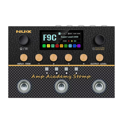 🔥NEW🔥 NUX Amp Academy Stomp Guitar Multi-Effects Amp Modeller Processor Pedal!