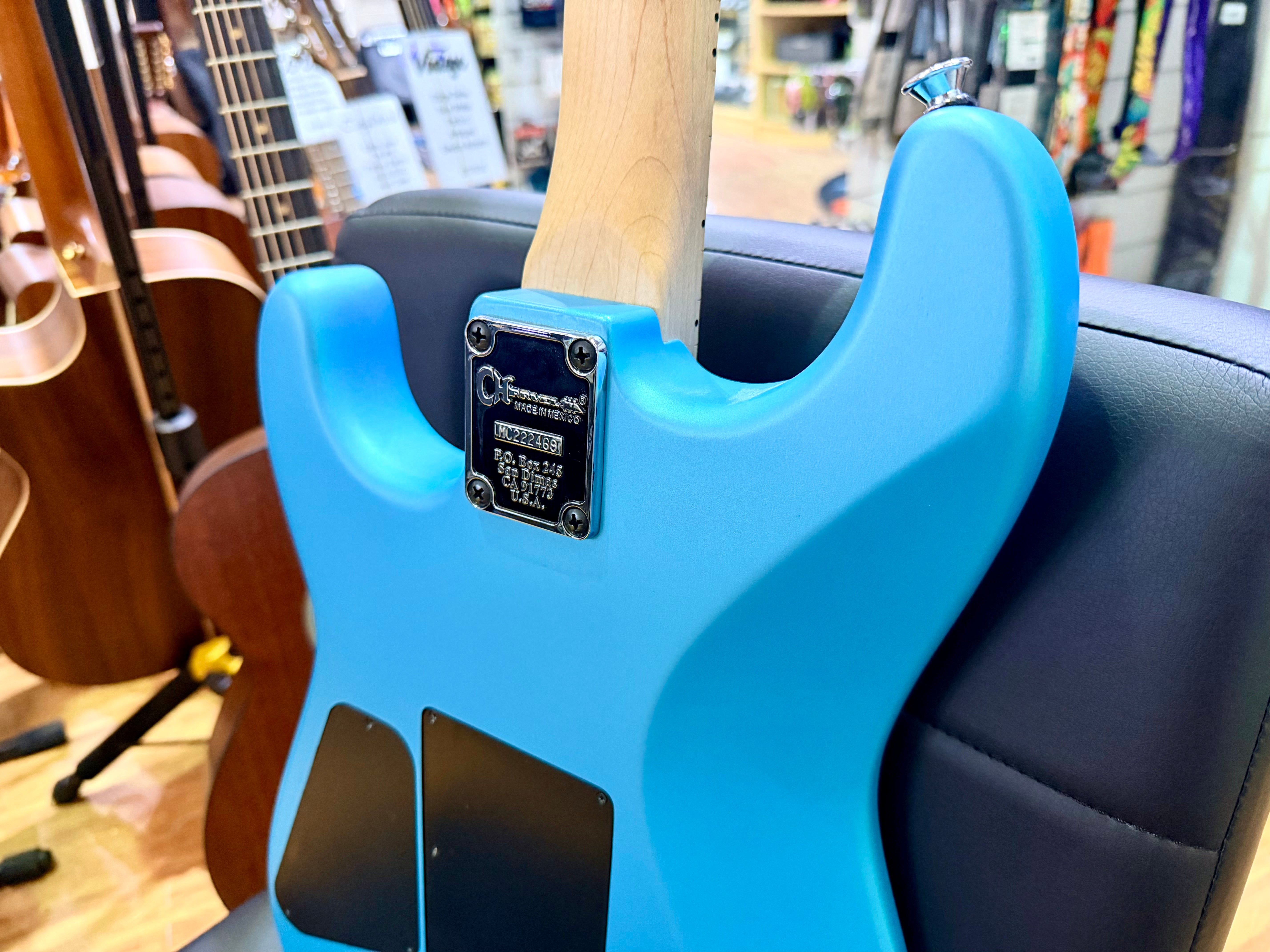🔥2022🔥 Charvel Pro-Mod San Dimas Style 1 HH FR MN~Blue Frost~ Seymour Duncan!