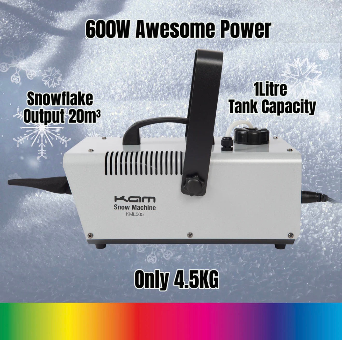 ❄️SPECIAL OFFER ❄️ KAM SNOW MACHINE~ BRAND NEW~ KML505