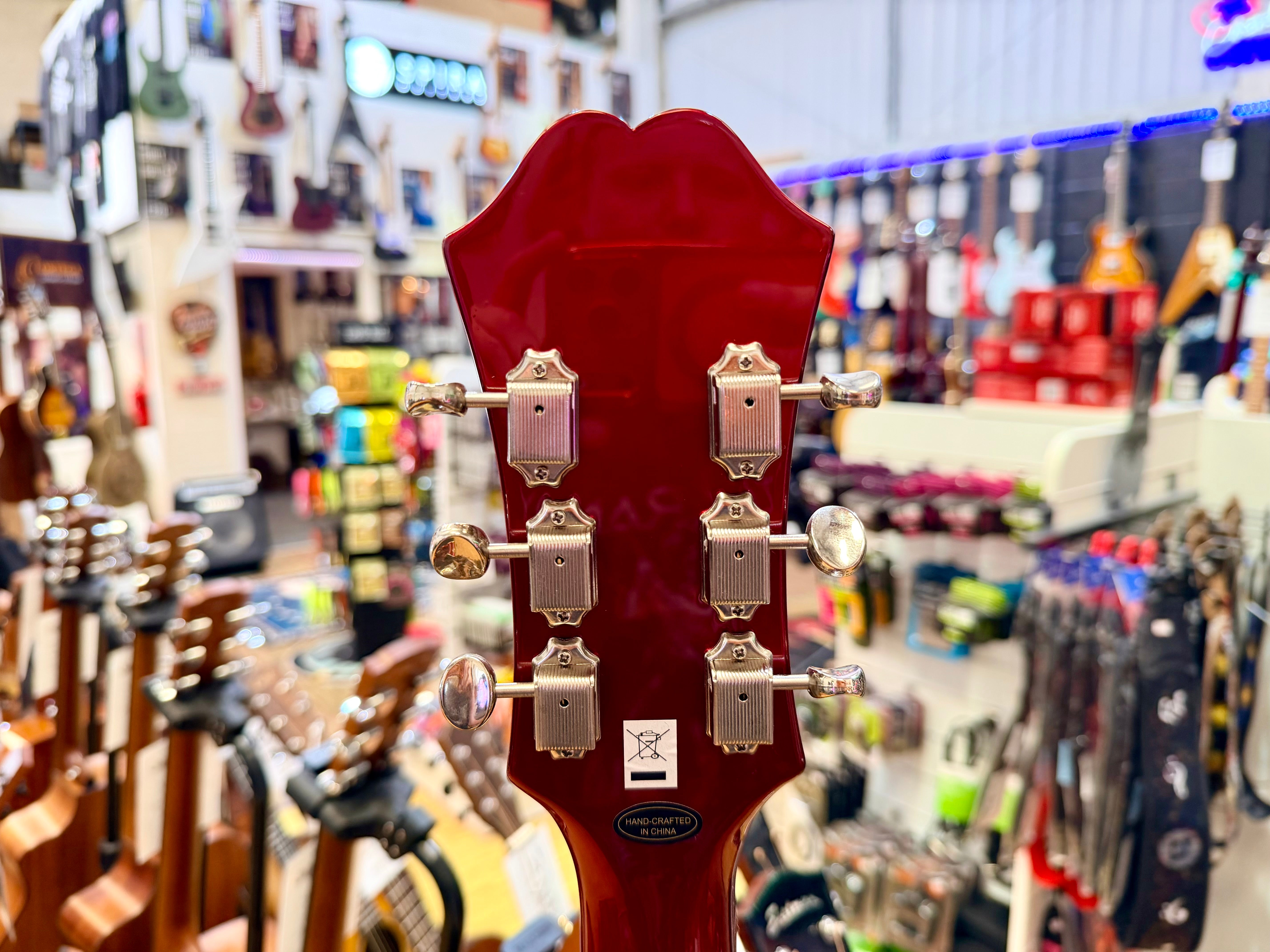 ✨2023✨ Epiphone Riviera Semi-Hollow Sparkling Burgundy~ Frequensator~ Hard Case