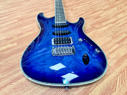 ✨2016✨ Ibanez SA360NQM-SPB~ Sapphire Blue~ SA Series Superstrat HSS Guitar!