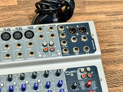 🎶 Peavey PV20 20 Channel USB Analog Mixer with USB and Effects~ PA/Live 🎶