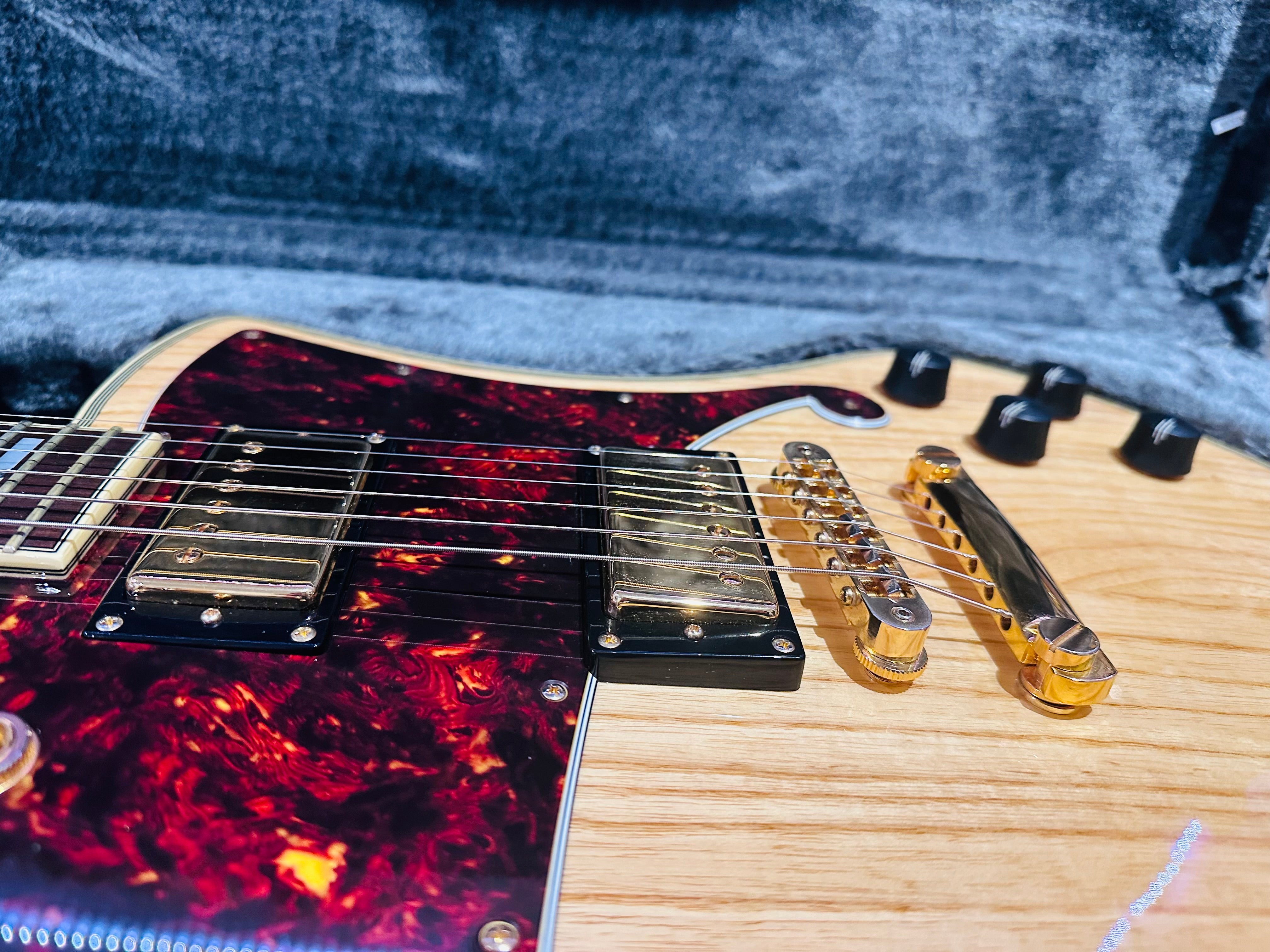 🌟MINT🌟 D'Angelico Ludlow Deluxe~ Swamp Ash Natural~2018~ Hard Case~MUST SEE 🌟