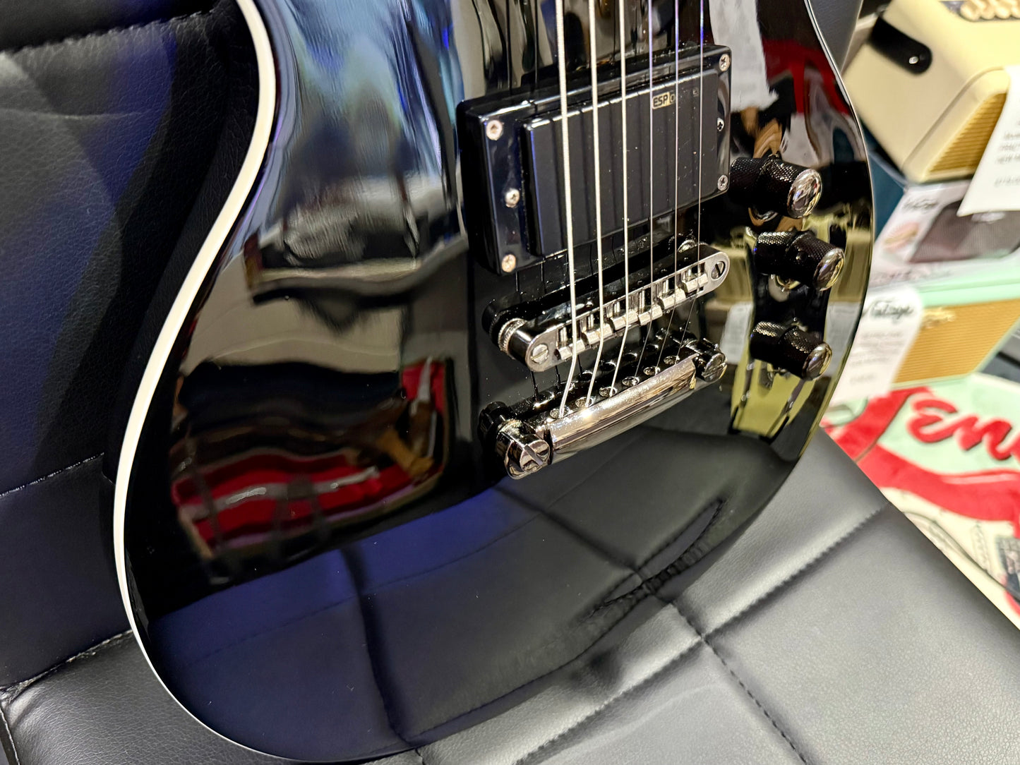 🔥ACTIVE PICKUPS🔥 ESP LTD EC-331 Electric Guitar~ Gloss Black~ Set Neck!
