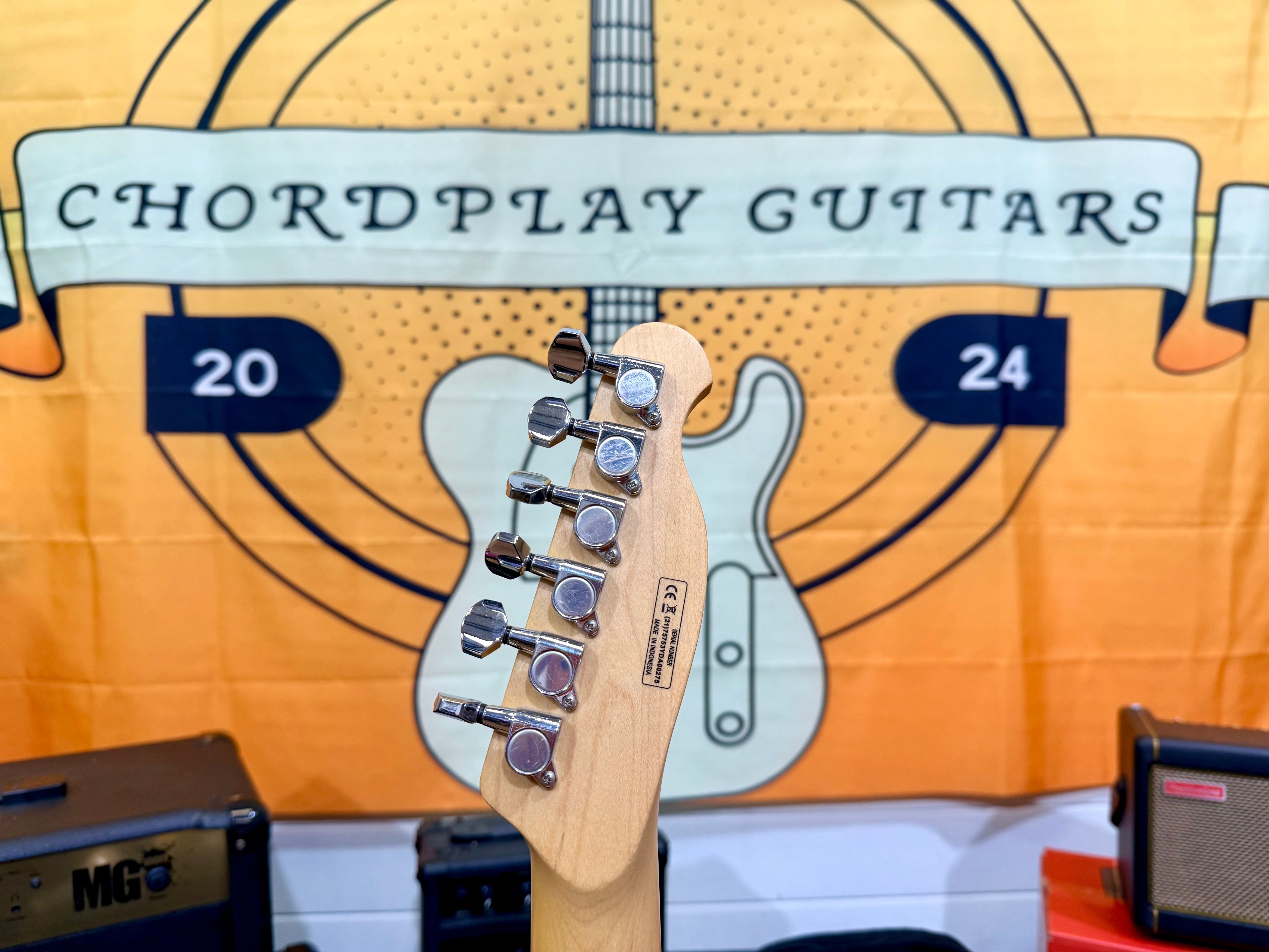 ✨ Harley Benton TE-90FLT VW Deluxe Series Vintage White~ Tele ‘Cabronita’ ✨