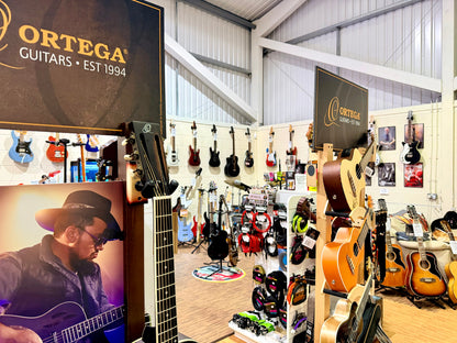 🔥NEW🔥 Ortega TourPlayer Electro-Acoustic Classical Guitar~ Nylon Thin~ Black!